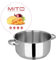 KASANOVA Cocotte en acier inoxydable 22 cm Argent mito Cuisson