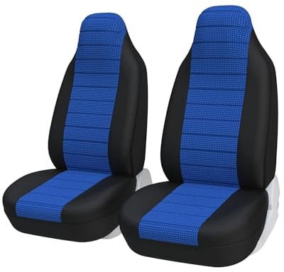 Aodelai Autositzbezüge Vordersitze Sitzbezüge Auto Blau, Auto-Sitzschoner Schonbezüge Vordersitzbezüge Universal Hochlehnige Schalensitzbezüge