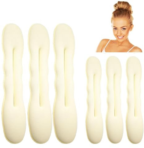 SSKHE 6PCS Magic Hair Bun Maker - Foam Twister Tool, Bun Shapers Accessories for Girls Women (3 Large, 3 Small)