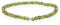 Lebensquelle Plus Peridot Kugelarmband + 925er Silberkugel | 4mm große Kugeln | 19cm großes dehnbares Armband