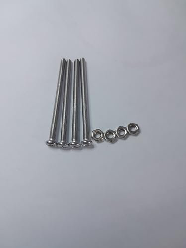 Vis cruciforme M3 en acier inoxydable 40 mm, lot de 4 avec écrous