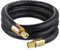 Boltigen 1/2'' ID Vacuum Refrigerant Hose, High Flow Black HVAC Vacuum Pump Hose with 3/8 to 1/4 Flare Fitting, 6 Feet Vacuum Certified Refrigerant Hose for AC/Refrigeration System