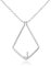 Clearine 925 Silver Ring Holder Necklace Rose Gold Wedding Initial J Geometric Ring Keeper Necklace Birthday/Valentine's Day/Christmas/Mother's Day Jewellery Gift for Women/Wife/Mom