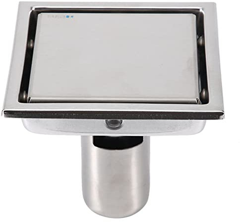 Quadratischer Bodenablauf, Anti-Verstopfung, 304-Edelstahleinsatz, Fliesen, Unsichtbares Design, 110 X 110 Mm, Dusch-Bodenablaufsieb für Küche, Badezimmer, WC