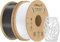 Creality Hyper PETG Filamento 2 kg 1,75 mm, filamento de alta velocidad (30-600 mm/s), compatible con la mayoría de impresoras 3D como Creality K1C K1 Max, negro y blanco
