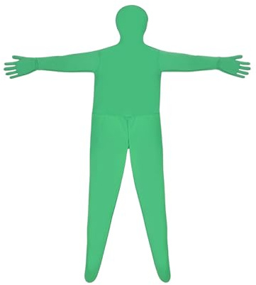 Traje de pantalla verde elástico con efecto invisible, disfraz unisex para fotos y videos, efecto especial, unisex, cobertura completa para transmisión y postproducción de video