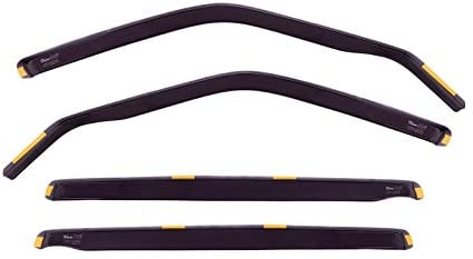 J&J AUTOMOTIVE | Windabweiser Passend Für Amarok 4-Türer 2010-2016, Heko Regenabweiser, Getönt, Set 4-Teilig, Vorne, Hinten, Aerodynamisch