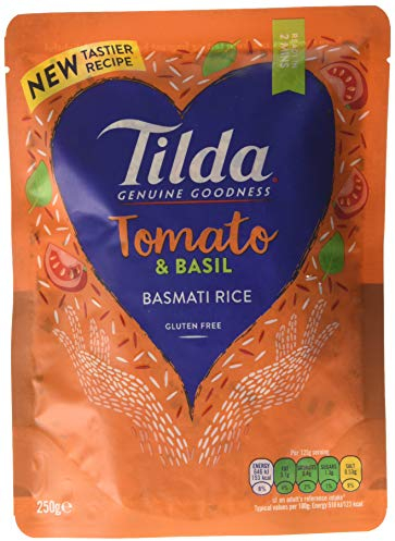 Tilda Microwave Tomato and Basil Basmati Rice, Pack of 6