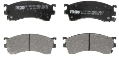 FERODO FDB950 Bremsbelagsatz Bremsbeläge Vorne ohne Zubehör Kompatibel mit MAZDA 323 F VI BJ