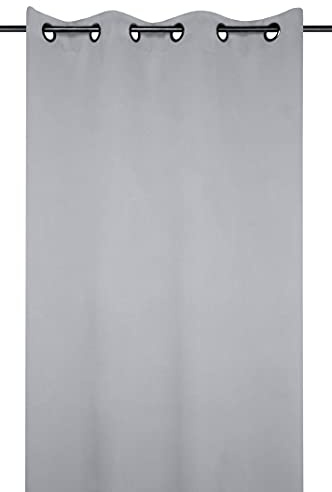 Stof Lovely Casa Notte Verdunkelungsvorhang, Polyester, Polyester, Grau, 250 x 135 cm