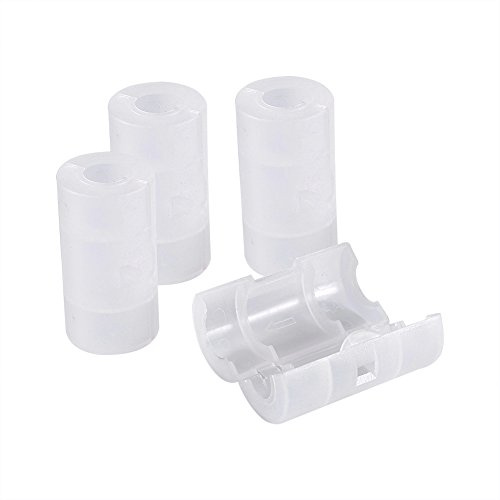 Richer-R 4 x AA auf C Batterie Adapter,Tragbar 4 PCS AA zu Größe C Batterie Adapter Konverter,Umweltfreundlich Battery Holder Switcher Converter Case Box für Elektronik und Notfallsituationen