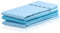 DecoKing Lot de 3 Serviettes de Cuisine 50x70 cm Bride 100% Coton Torchons à Vaisselle de Grande Qualité Turquoise Louie