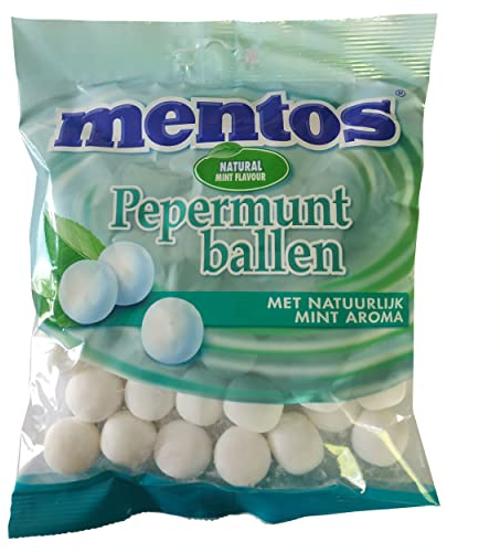 Pfefferminztabletten | Mentos | Pfefferminzbällchen | Gesamtgewicht 220 Gramm