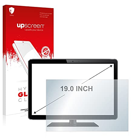 upscreen 19 Schutzglas für Industrie-Monitore mit 19,0 Zoll (48.3 cm) [304 x 379 mm, 4:3] - Schutzfolie, Glas-Folie [Panzerschutz]