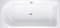 Bette Badewanne Ocean 170x80 cm, 8765, Überlauf hinten, Weiss, Farbe: Weiß mit BetteGlasur Plus - 8765-000Plus