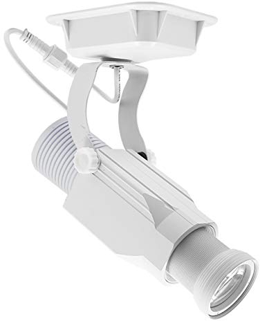LED Logo GOBO Projector with Manual Zoom DJ Effect Light Including Free Custom Glass GOBO to Project Image for Hotel Company Store Wedding Advertising Indoor Use(White) 3 Years Warranty