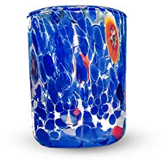 Gocce di Murano 6 verres à eau travaillés selon la tradition des artisans de Murano, verre soufflé et travaillé à la main - Verres à eau élégants et précieux