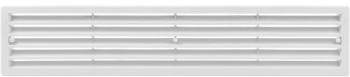 Repa Market 18'' x 4'' Inch / 450 x 92 mm Door Air Vent Grille - Two Sided White Ventilation Cover - Home and Office Plastic Register for Bathroom, Living Room, Kitchen, Garage