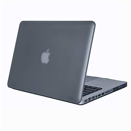 WHWOLF adatto per MacBook Pro 13 pollici Case (modello A1278 con CD-ROM) 2008-2012 rilascio anticipato, semplice opaco antiscivolo copertura del computer portatile antiurto Shell -nero
