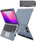 TYTX Compatible with MacBook Pro 14 Inch Leather Case 2021 A2442 M1 Pro / M1 Max with Heat-Vent and Stand Function, Laptop Sleeve Protective Cover with Keyboard Cover, Light Blue