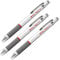 Newell Brands Rotring Rapid Lot de 3 porte-mines HB 0,7 mm avec gomme rotative, pointe rétractable et poignée en caoutchouc souple – Emballage uni