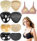 MATORD 4 Paar BH Einlagen Push-up Pads, BH Selbstklebende Sport BH-Einsatz, BH Einlagen Silikon BH Insert Pads für Badeanzug und Bikini