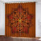 HABEAT 3D Mandala Gardinen Abdunkelnde Retro Bohemian Kindervorhänge Vorhang mit ösen 2er Set Vorhänge Blickdicht Verdunkelungs für Kinderzimmer Schlafzimmer Wohnzimmer B 140 X H 160 cm