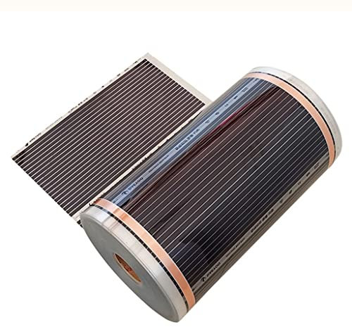 Feuille de Chauffage au Sol électrique Panneau Infrarouge lointain Film Chauffant Carreaux stratifiés Plancher en Bois Système de Chauffage au Sol en Fibre de Carbone Prix pour 1 m