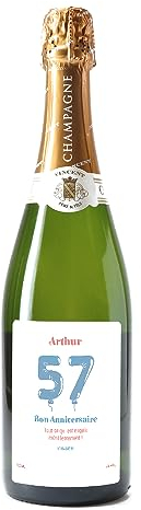 CADEAUX.COM - Bouteille de champagne personnalisée anniversaire - Ballons Bleu
