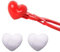 Mrisata Herzförmiges Schneeball-Maker-Spielzeug, Liebes-Herz-Schneeball-Maker-Clip, Schnee-Ziegel-Maker, Sand Schneeschlachten (Rot)