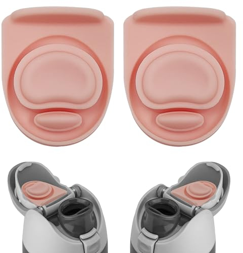 2pcs Owala FreeSip Replacement Stopper for 24oz/32oz Water Bottle - Silicone Gasket Seal Cap Mouth Stopper Plug Top Lid Parts, Pink