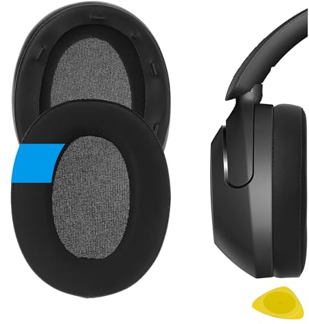 Geekria Sport Cooling-Gel Replacement Ear Pads for SONY WH-XB910N Headphones Ear Cushions, Repair Parts (Black)