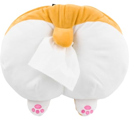 Taschentücher Box, Auto Taschentuchspender Cartoon Taschentuch Box Kosmetiktücherbox Papier-Halter Aufbewahrungsbox Tissue-Box Plüsch Serviettenbox für Zuhause Büro Auto Badezimmer Dekoration