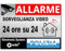 Egero - 8x Adesivi Deterrent Antifurto per Casa, Edilizia, Commercio, Garage. Adesivi di sorveglianza video di qualità professionale. (Polizia Allu)