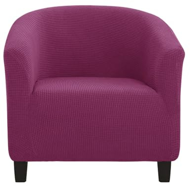 Morbuy Sesselbezug Stretch, Sessel Überzug Universal Sesselhussen Waschbar Sesselüberzug Hussen Cocktailsessel Clubsessel Überzug Weich & Elastisch (Lila)
