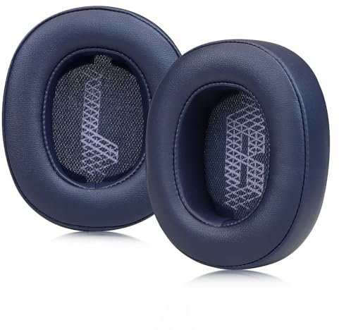 SINOWO Ersatz-Ohrpolster für JBL Live 500BT kabellose Over-Ear-Kopfhörer, Ohrpolster mit Geräuschisolierung, Memory-Schaum, weiches Proteinleder, Blau