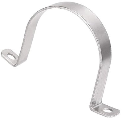 Unifizz 76mm(3) Heavy Duty 2 Hole U-Bracket Pipe Clamp,304 Stainless Steel Rigid U-Tube Strap Clamp Hanger Tube Tension Clips 4pcs