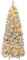 COSTWAY Albero di Natale Innevato 150 cm/180/210 cm, Albero di Natale Pop-Up con 130/170/200 Luci LED, Aghi di Pino, 378/517/680 Punte di Rami, Sezione Pieghevole e Supporto in Metallo (180 CM)