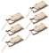 Alipis Mini Frohe Weihnachten Schlitten 6 Stücke Holz Schlitten Weihnachten Tisch für Home