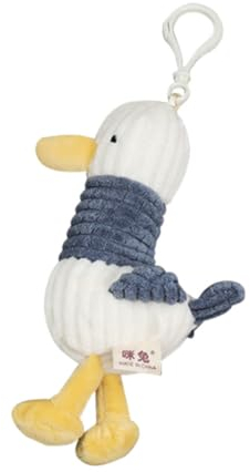 OFFSCH 1Stk Plüsch Ente Puppe süße Tragetasche Geldbörse für Kleinkinder Mini-Plüschtiere Kinder Mini-Spielzeug Kinderhandtasche Puppendekoration Puppe zum Aufhängen PP Baumwolle Weiß