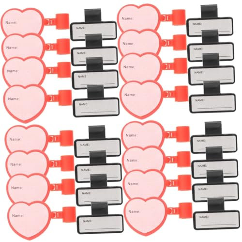 GLEAVI 32stücke Stethoskop Id Tag Wiederverwendbare Namensschilder Für Stethoskope Beidseitig Beschreibbar Langlebig Für Studenten Und Medizinisches Personal