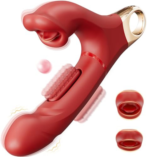 Vibradorador Mujer Juguetes Eróticos Lengua - Vibradores Consoladores Juguetes Sexuales para Mujer con Vibración y Mordidas y Bofetadas, Vibradorador Clítoris Juguetes Eróticos para Pareja Sexuales