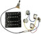 Coil Split Humbucker Pickups 4 Leiter 2V 2T 5-Wege Push Pull Splitting Coil Gitarre Pickups Zubehör(Zwart)