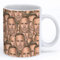 SdetYuia Kevin Costner Tasse, 325 ml, weiße Keramik-Kaffeetasse mit Kevin Costner Collage