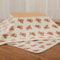 HDMOZUYT Japanischer Kotatsu-Heiztisch, Heiztisch im japanischen Stil mit weißem Bärenmuster, Kotatsu-Tisch, Futon-Teppichheizung, Tee-/Couchtisch (75 x 75 cm)