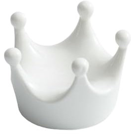 Plato de postre de corona de bajo esmalte, vajilla de porcelana blanca para restaurante de hotel, plato de postre