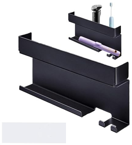 Acunny Selbstklebender Haarglätter Halter, Wäschetrockner-Wandhalter – Badezimmer Organizer Trocknerhalter | Robustes Badezimmerregal für Essstäbchen