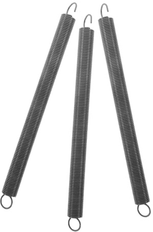 Attic Ladder Replacement Springs 3pcs Silver Steel Heavy Duty Stable | Attic Ladder Parts, Loft Spring Kit, Springs for Attic Stairs, Wear-resistant Steel Springs, Convenient Installation