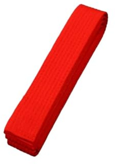 2 Stück bequeme Taekwondo-Gürtel for das Training aus Baumwolle, Kampfkunst, Judo, Karate, TKD, Aikido, einheitlicher Gürtel for Erwachsene, zuverlässiges Ranking-System für Taekwondo Karate(Red,1.6M)
