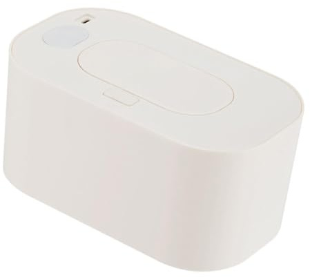 Qectial Wipe Warmer Wipe Warmer Dispenser Heater USB Warmer with Control Easy Clean PP Suitable for Newborn Care Diaper Changing, White